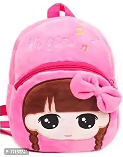 DP STAR Hi Girls Kids School Bag Soft Plush Backpacks Cartoon Boys Girls Baby (2-5 Years) (Small Backpack For Children)