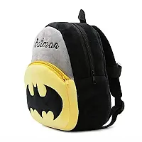 DP STAR Batman Velvet Soft Plush Cartoon School Bag for Kids School Nursery Picnic (1-6 Years)-thumb1