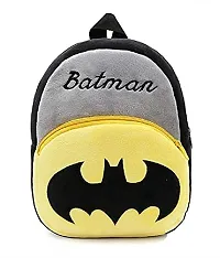 DP STAR Batman Velvet Soft Plush Cartoon School Bag for Kids School Nursery Picnic (1-6 Years)-thumb3