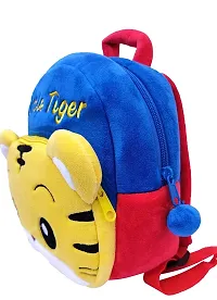 DP STAR Littel Tiger Velvet Soft Plush Cartoon School Bag for Kids School Nursery Picnic (1-5 Years)-thumb1