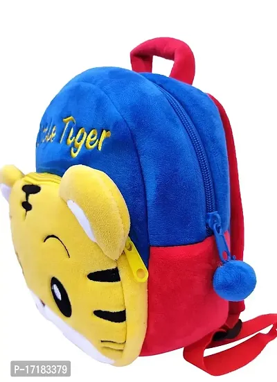 DP STAR Littel Tiger Velvet Soft Plush Cartoon School Bag for Kids School Nursery Picnic (1-5 Years)-thumb2