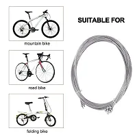 Cycle Gear Wire Cable 4pc Steel Shift Break Cable Inner Derailleur 80inch Long-thumb2