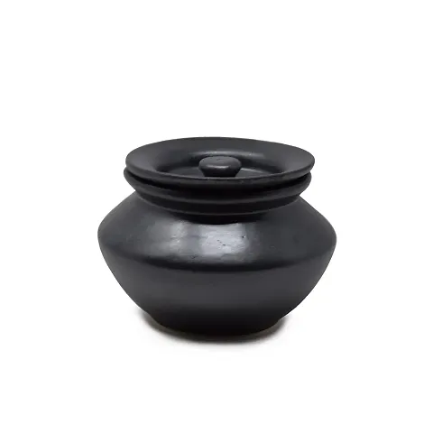The Himalayan Goods Company - Stoneware Ceramic Pottery Jar Pot or Indian Handi
