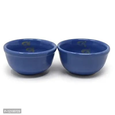 The Himalayan Goods Company Set or Pack of Mini Stoneware Ceramic Dessert Chutney Sauce Bowls 125 ml-thumb3