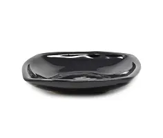 The Himalayan Goods Company Ceramic Small Serving Plates , 4.5 Inches (Black) - Pack of 4-thumb1