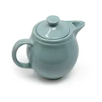 The Himalayan Goods Company - Stoneware Ceramic Spouted Coffee Tea Brewing Pot or Serving Teapot (550 ml) (Green)-thumb1