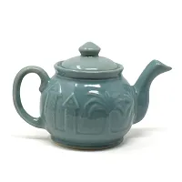 The Himalayan Goods Company Goa Beach Inspired Medium Teapot Kettle with Spout Teapot for 2 or 4 500ml (Green)-thumb1