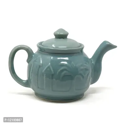 The Himalayan Goods Company Goa Beach Inspired Medium Teapot Kettle with Spout Teapot for 2 or 4 500ml (Green)-thumb2