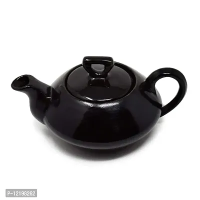 The Himalayan Goods Company Medium Short Height Teapot with Spout Teapot for 2 or 4 500ml (Black)-thumb2