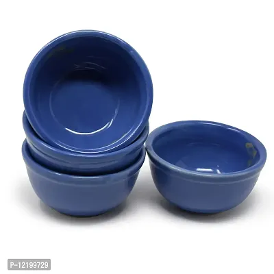 The Himalayan Goods Company Set or Pack of Mini Stoneware Ceramic Dessert Chutney Sauce Bowls 125 ml-thumb2