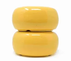 The Himalayan Goods Company Ceramic Plant Pot, Yellow, 5 IN, 1 Piece-thumb2