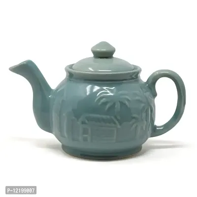 The Himalayan Goods Company Goa Beach Inspired Medium Teapot Kettle with Spout Teapot for 2 or 4 500ml (Green)