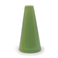 The Himalayan Goods Company - Stoneware Ceramic Geometry Conical Flower, Bud Or Decorative Vase Contemporary Design - 6.5 in (Parrot Green)-thumb3