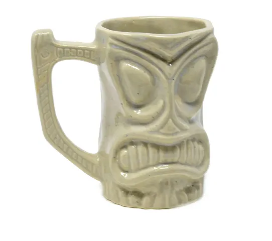 The Himalayan Goods Company - Cool Ceramic Tiki Mug Party Mugs Glasses, Beer Cocktail Hawaii, Island Mugs 375ml