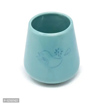 The Himalayan Goods Company Ceramic Spice Jar Container - 675 ml, Sea Green-thumb2