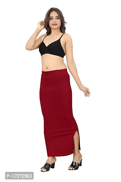 PRD Purndeep Enterprise Women Saree Shapewear with Rope Petticoat for Women Cotton Blended Shape Wear for Saree (X-Large, Maroon)