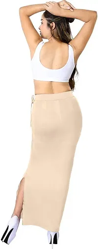 PRD Purndeep Enterprise Women Saree Shapewear with Rope Petticoat for Women Cotton Blended Shape Wear for Saree (XX-Large, Cream)-thumb3
