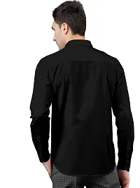 PURNDEEP Enterprise Men Plain Shirt (Large, Black)-thumb4