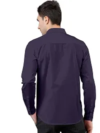 PURNDEEP Enterprise Men Plain Shirt (X-Large, Purple)-thumb3