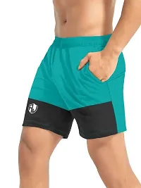 PRD PURNDEEP ENTERPRISE Men's Outdoor Quick Dry Lightweight Sports Shorts (Rama  Black_M)-thumb4