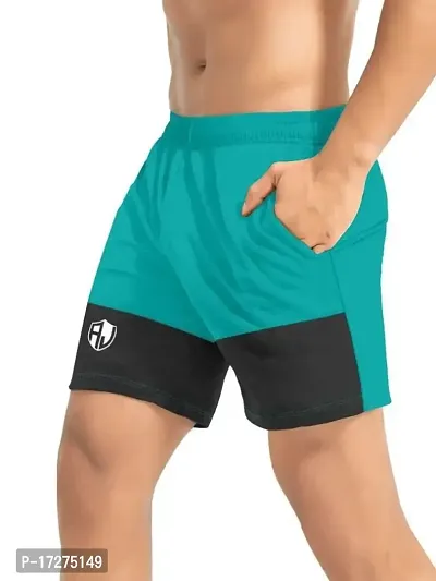 PRD PURNDEEP ENTERPRISE Men's Outdoor Quick Dry Lightweight Sports Shorts (Rama  Black_M)-thumb5