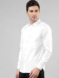 PURNDEEP Enterprise Men Plain Shirt (X-Large, White)-thumb1