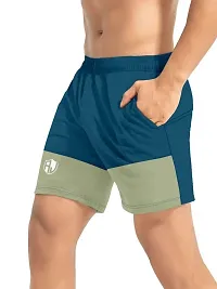 PRD PURNDEEP ENTERPRISE Men's Outdoor Quick Dry Lightweight Sports Shorts (Aqua Blue  Pista_XL)-thumb3