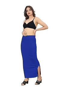 PRD Purndeep Enterprise Women Saree Shapewear with Rope Petticoat for Women Cotton Blended Shape Wear for Saree (Small, Royal Blue)-thumb1