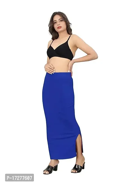 PRD Purndeep Enterprise Women Saree Shapewear with Rope Petticoat for Women Cotton Blended Shape Wear for Saree (Small, Royal Blue)-thumb2