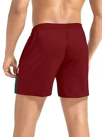 PRD PURNDEEP ENTERPRISE Men's Outdoor Quick Dry Lightweight Sports Shorts (Maroon  Green_XXL)-thumb1