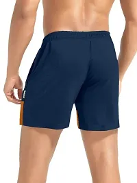 PRD PURNDEEP ENTERPRISE Men's Outdoor Quick Dry Lightweight Sports Shorts (Blue  Musturd_L)-thumb4