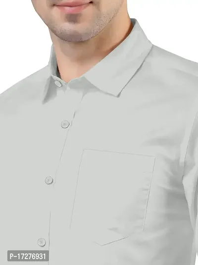 PURNDEEP Enterprise Men Plain Shirt (X-Large, Grey)-thumb4