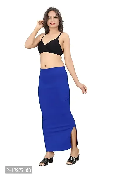 PRD Purndeep Enterprise Women Saree Shapewear with Rope Petticoat for Women Cotton Blended Shape Wear for Saree (Large, Royal Blue)