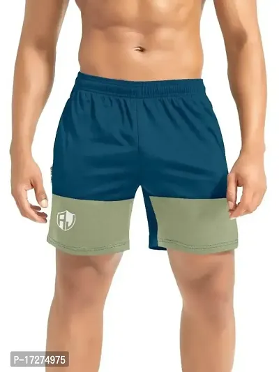 PRD PURNDEEP ENTERPRISE Men's Outdoor Quick Dry Lightweight Sports Shorts (Aqua Blue  Pista_XL)