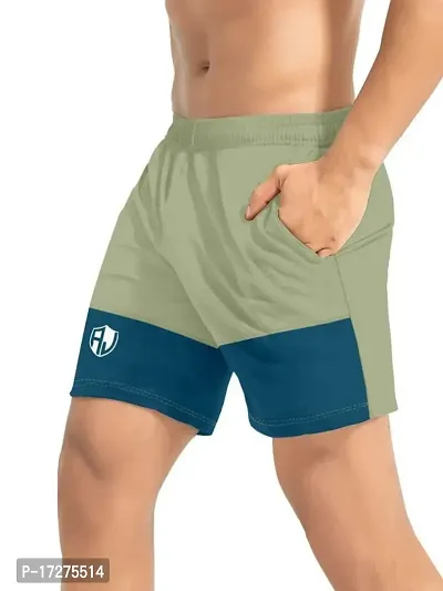 PURNDEEP ENTERPRISE Men's Outdoor Quick Dry Lightweight Sports Shorts (Pista  Aqua Bluee_XL)-thumb3