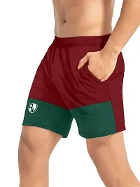 PRD PURNDEEP ENTERPRISE Men's Outdoor Quick Dry Lightweight Sports Shorts (Maroon  Green_XXL)-thumb4