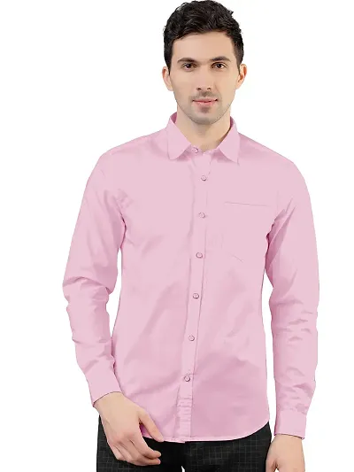 Reliable Lycra Solid Casual Shirts For Men