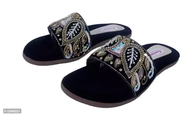 Stylish Embellished Fashion Flat for Women-thumb0