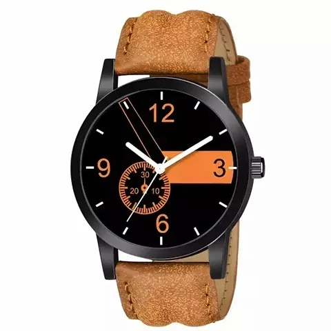 Stylish Leather Analog Watches For Men