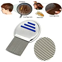Lice Comb For Hair Fine Metal Teeth Head Lice Remover Product Nit  Egg Remover Easy to Use Reusable Comb for School Kids Women and Pet |Random Color-thumb3