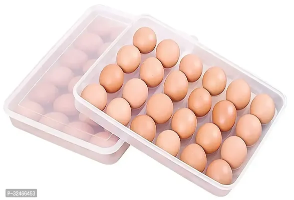 Useful Plastic Egg  Storage Container Pack Of 2-thumb0