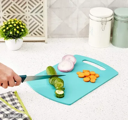 Angelware Chopping Cum Cutting Board Metal Board for Kitchen Chopping Cutting Board for Fruit, Vegetable,Bread  Meat Durable Safe  Heavy Duty (Plastic,pack of 1 )-thumb4