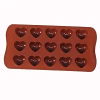Angelware silicone Heart shapes  Chocolate Mould  (Pack of 1)-thumb1