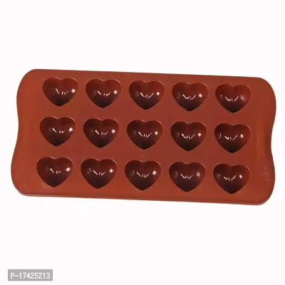 Angelware silicone Heart shapes  Chocolate Mould  (Pack of 1)-thumb2