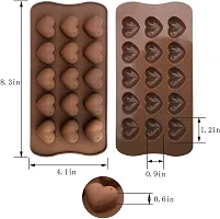Angelware silicone Heart shapes  Chocolate Mould  (Pack of 1)-thumb2