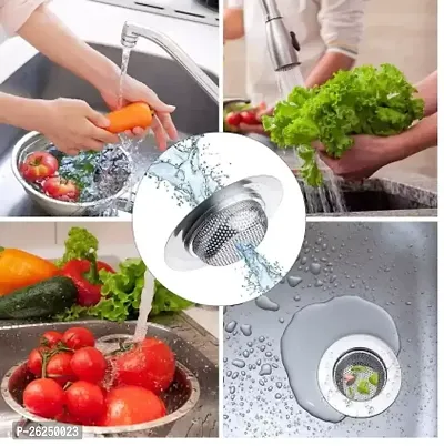 Angelware Kitchen Sink Strainer for Kitchen Sink Stainless Steel Sink Strainer Drainer Basin Basket Drain Filter Stopper Heavy Duty Sink Jali Pack of 1-thumb4