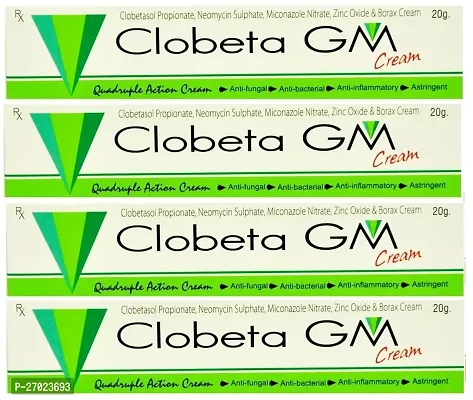 Clobeta GM cream anti fungal infection cream rash cream antiseptic cream pack of 4 x 20gm-thumb0