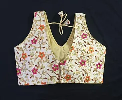 Multi Color Sleeveless Readymade Blouse-thumb1