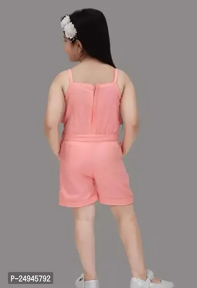 Elegant Cotton Solid Jumpsuits For Girls-thumb2