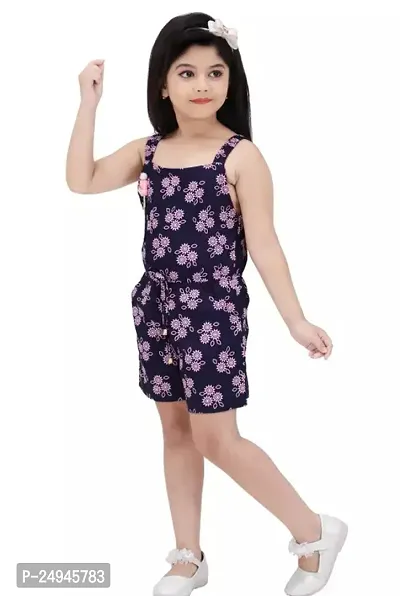 Elegant Cotton Printed Jumpsuits For Girls-thumb3